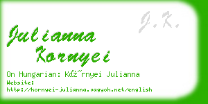julianna kornyei business card